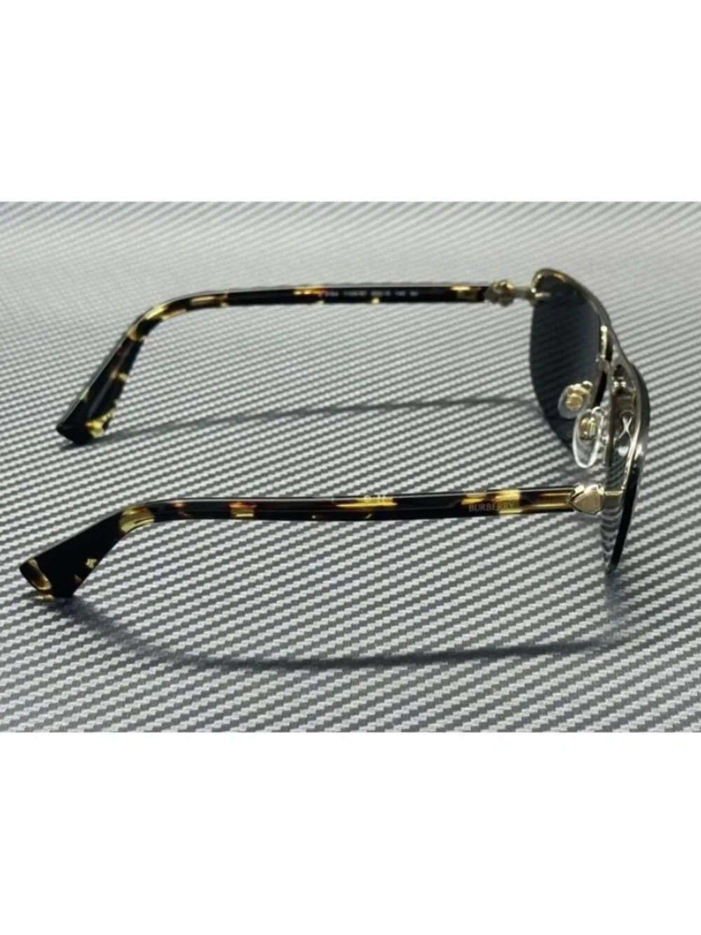 New Burberry Men Gold Sunglasses 63-15-140